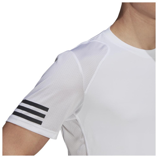 Adidas Ανδρική κοντομάνικη μπλούζα Club 3-Stripes Adidas Ανδρική κοντομάνικη μπλούζα Club 3-Stripes